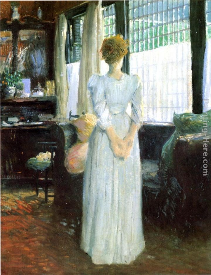 Julian Alden Weir In the Livingroom